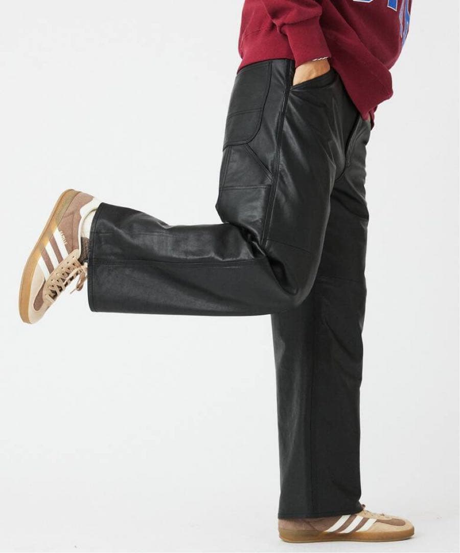 ゴートレザー ペインターパンツ