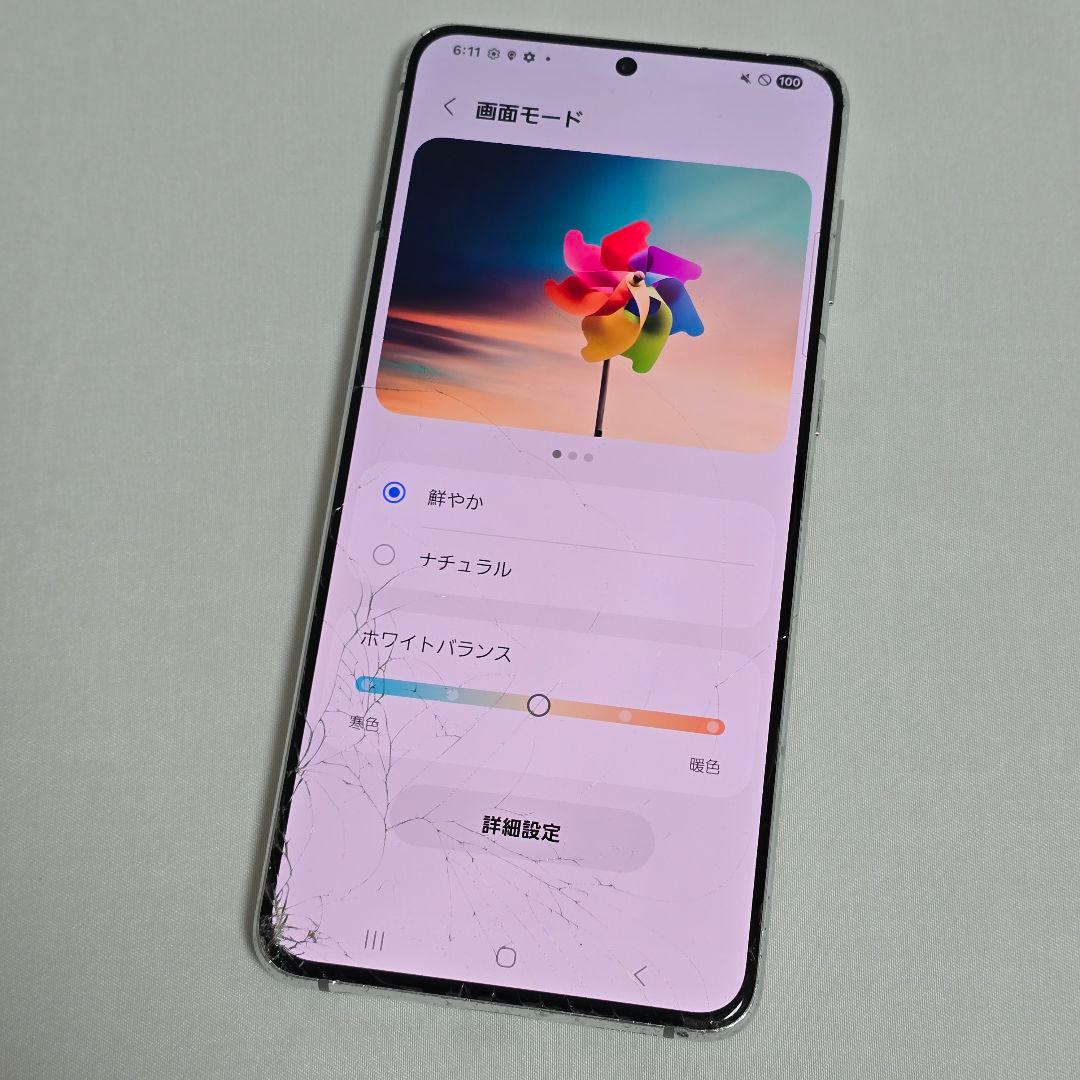 Galaxy S21+ SIMフリー 判定○【完動品】au版 国内版 シルバー