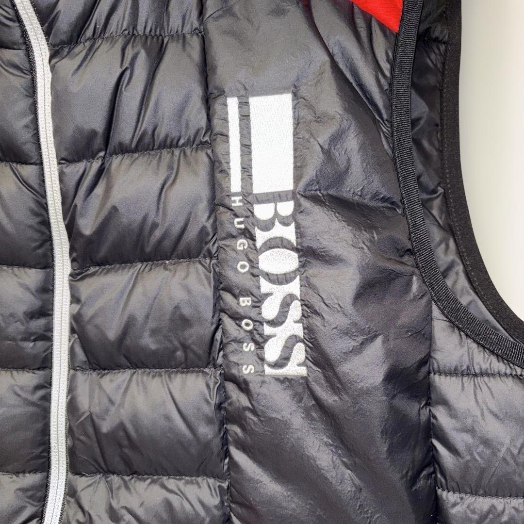 HUGO BOSS ダウンベスト 黒/赤美品