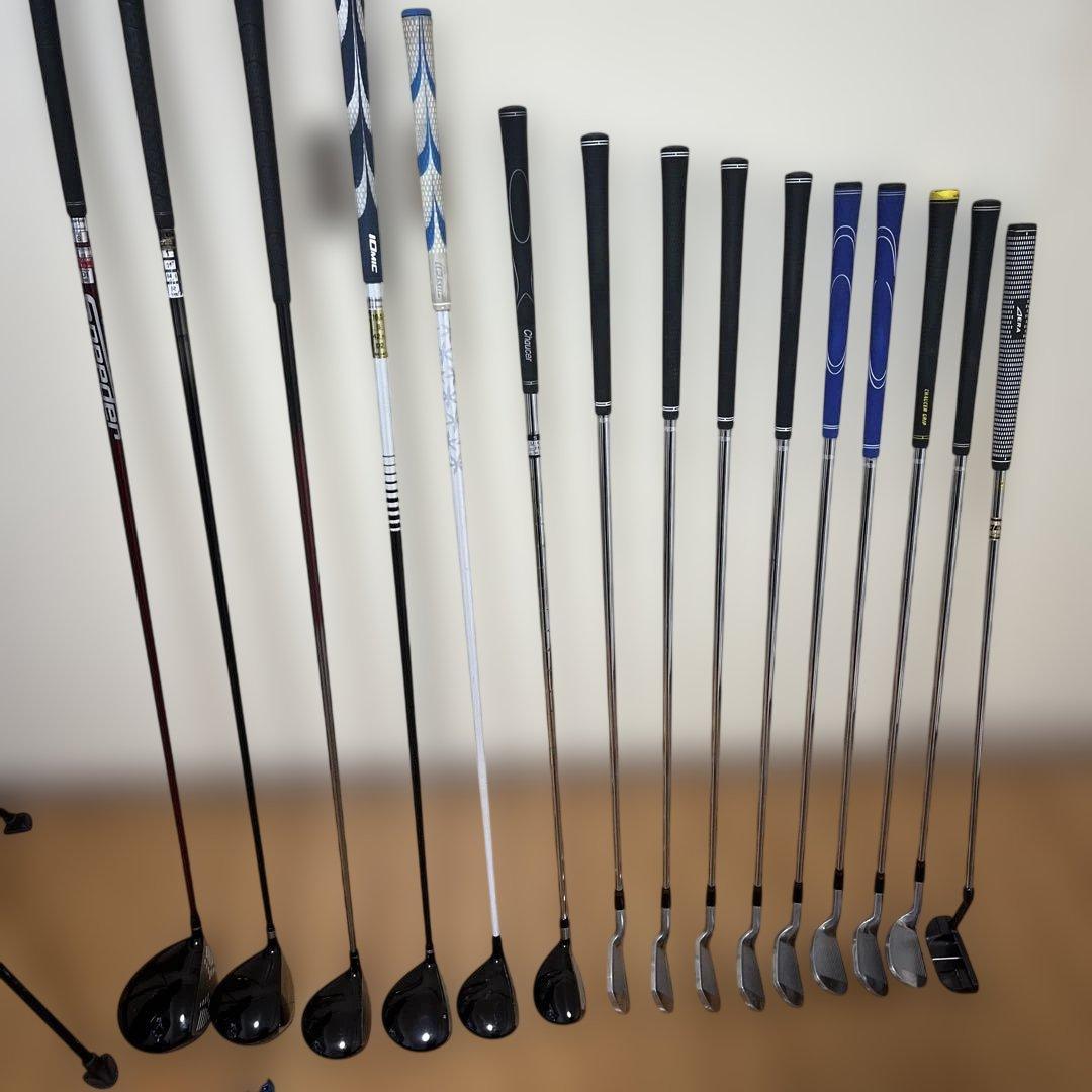 ゴルフクラブセット 赤 SRIXONケース付 15本