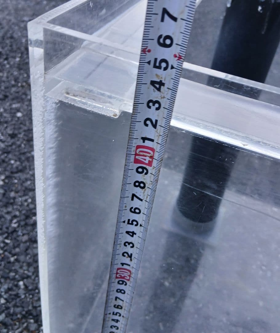 アクリル水槽 オーバーフロー水槽 600×450×450 ※水漏れなし