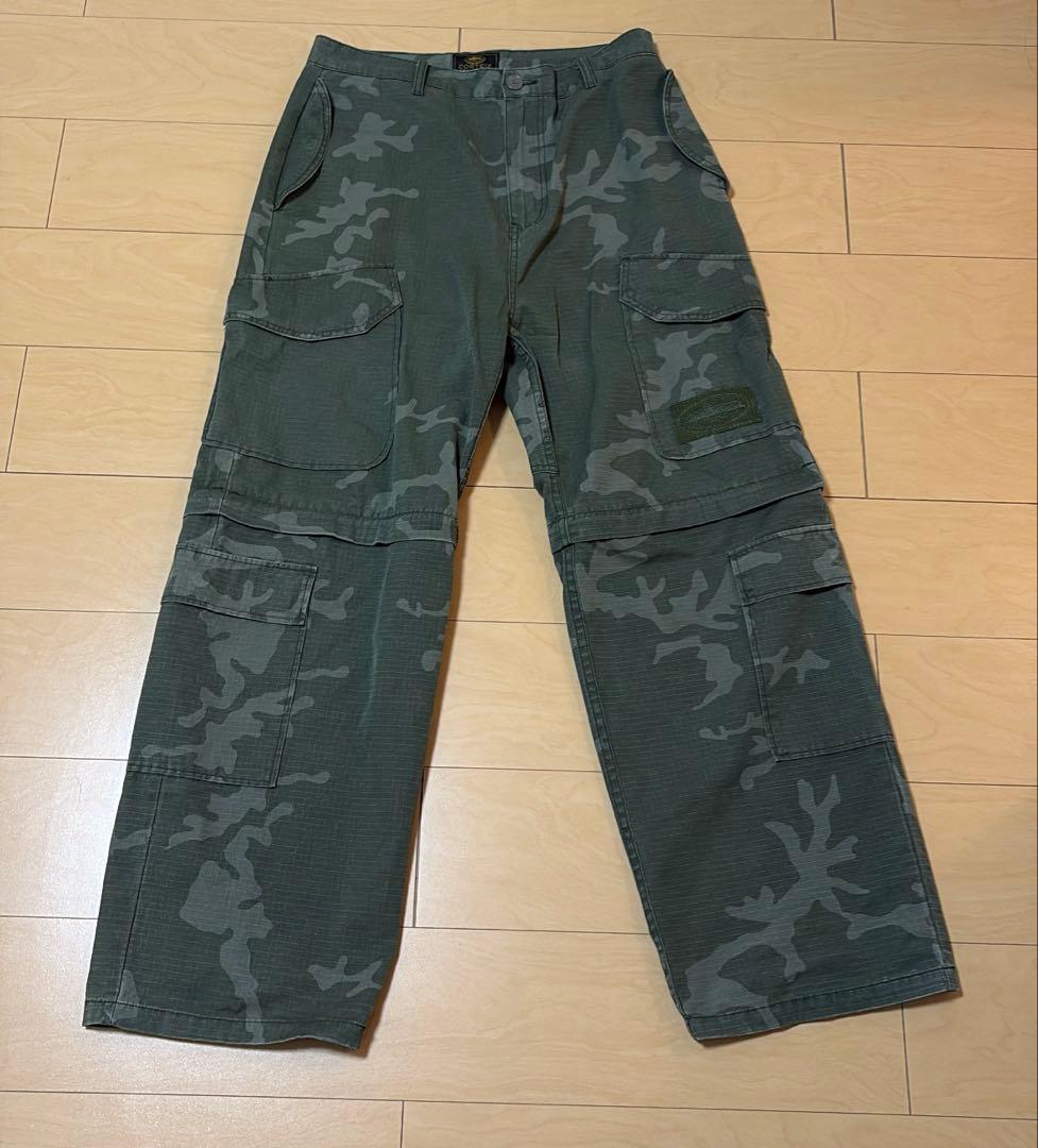 パンツ corteiz camo baggy pant shorts jorts w32