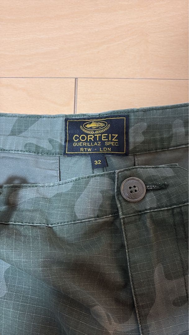 パンツ corteiz camo baggy pant shorts jorts w32