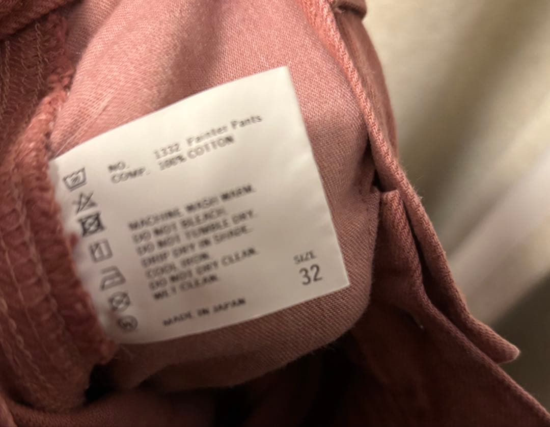 SHISHIKUIペインターパンツ32 / D.PINK シシクイ