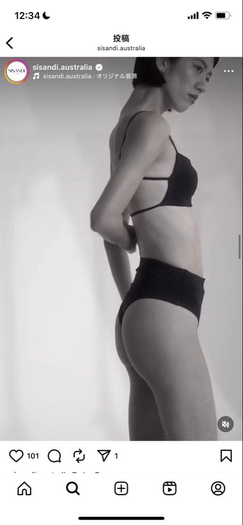 SISANDI ブラウン セパレート水着