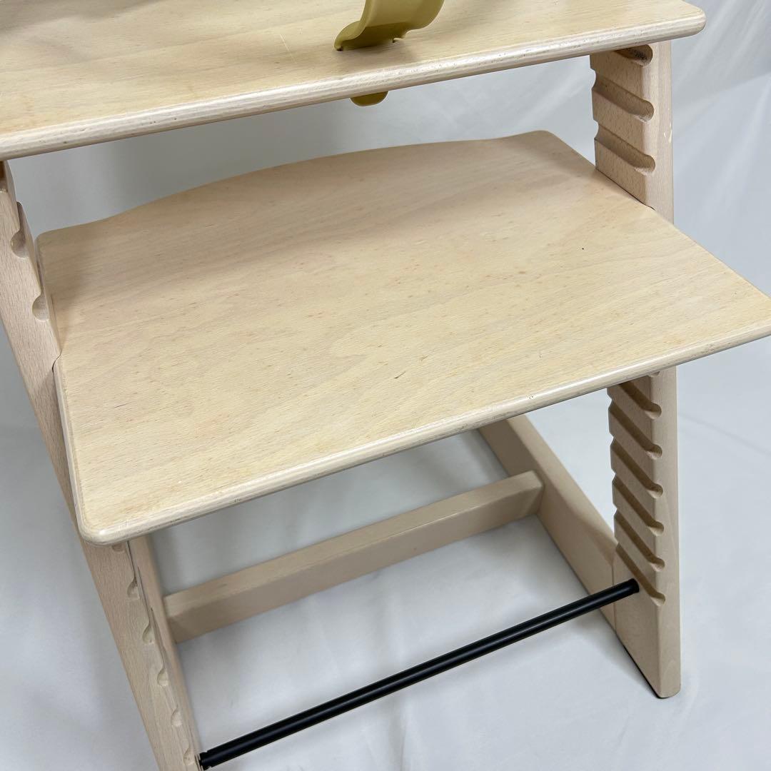 ストッケ トリップトラップ ホワイトウォッシュ ベビーセット付き No.4〜