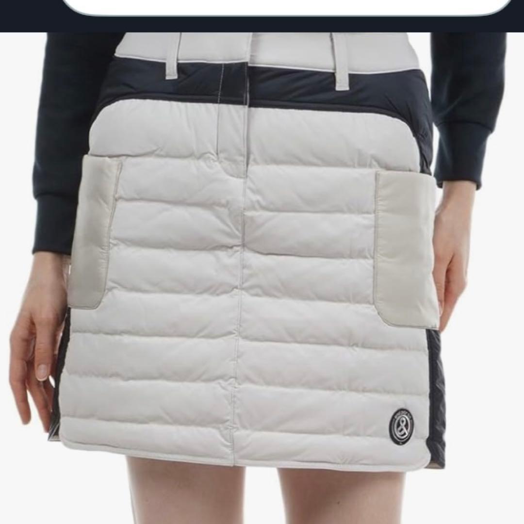 タグ付新品【2023年モデル】and per se ビッグロゴ中綿スカート LL