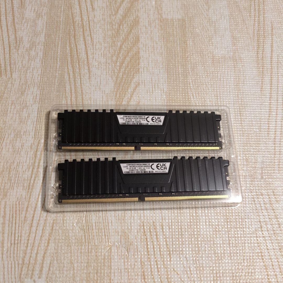 CORSAIR製 VENGEANCE LPX DDR4メモリ 64GB