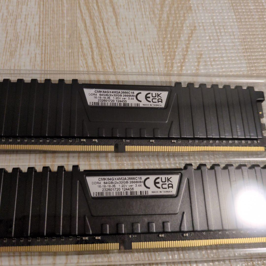 CORSAIR製 VENGEANCE LPX DDR4メモリ 64GB