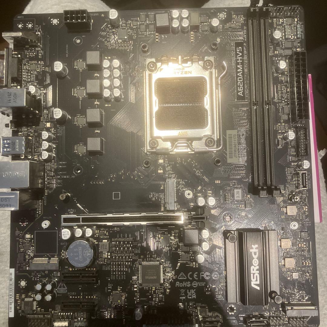 ASRock A620AM-HVS マザーボード　コルセア750w電源セット