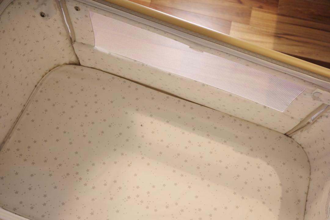 HZDMJベビーベッド キャスター付き 蚊帳付き