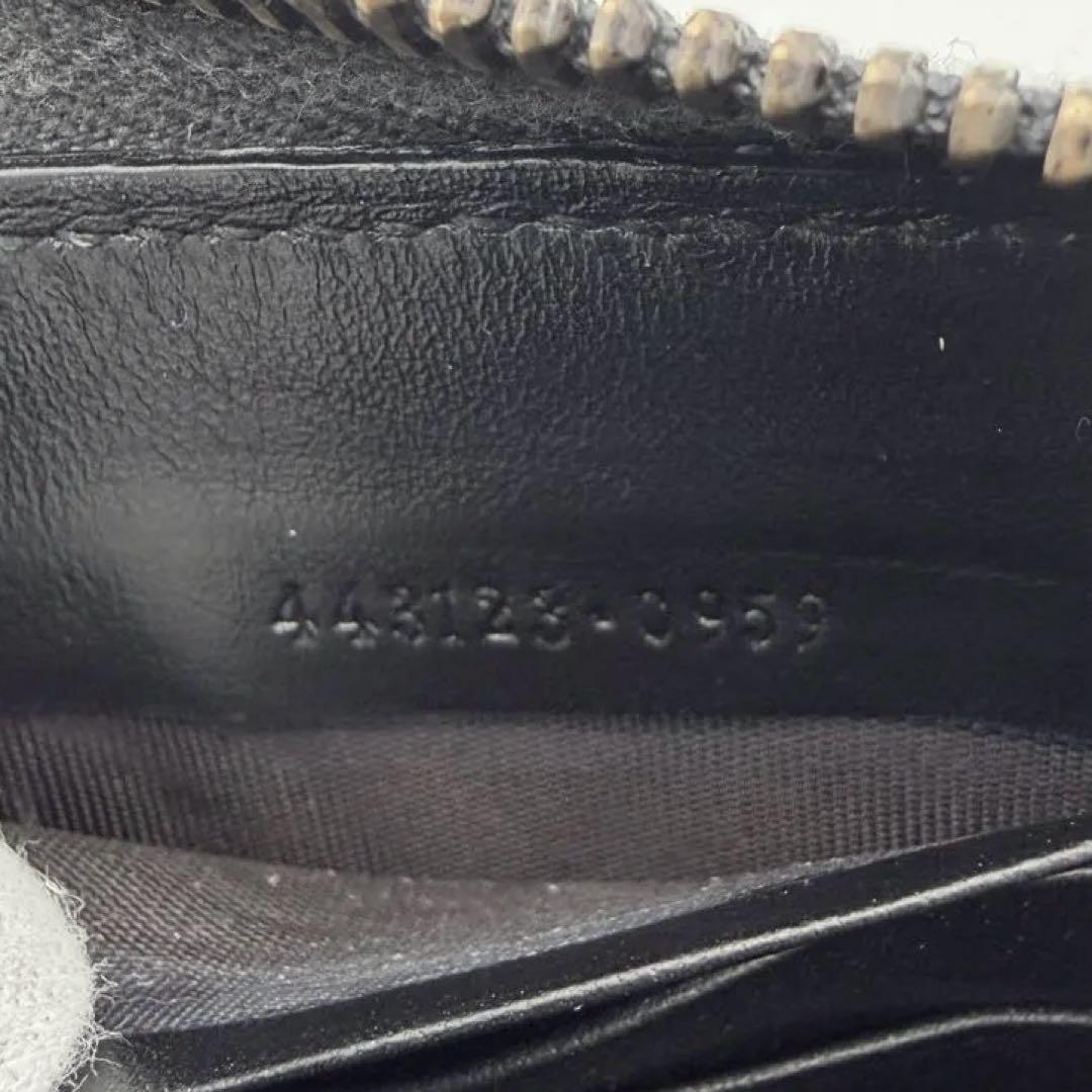 GUCCI グッチ GGマーモント 長財布 ブラック ラウンドファスナー 美品