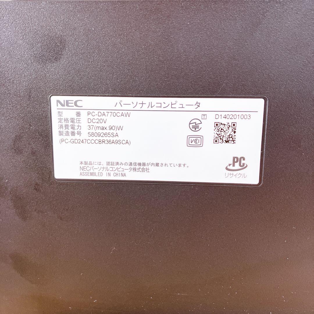 その他 NEC LaVie Desk PC-DA770CAW 8GB HDD 3TB