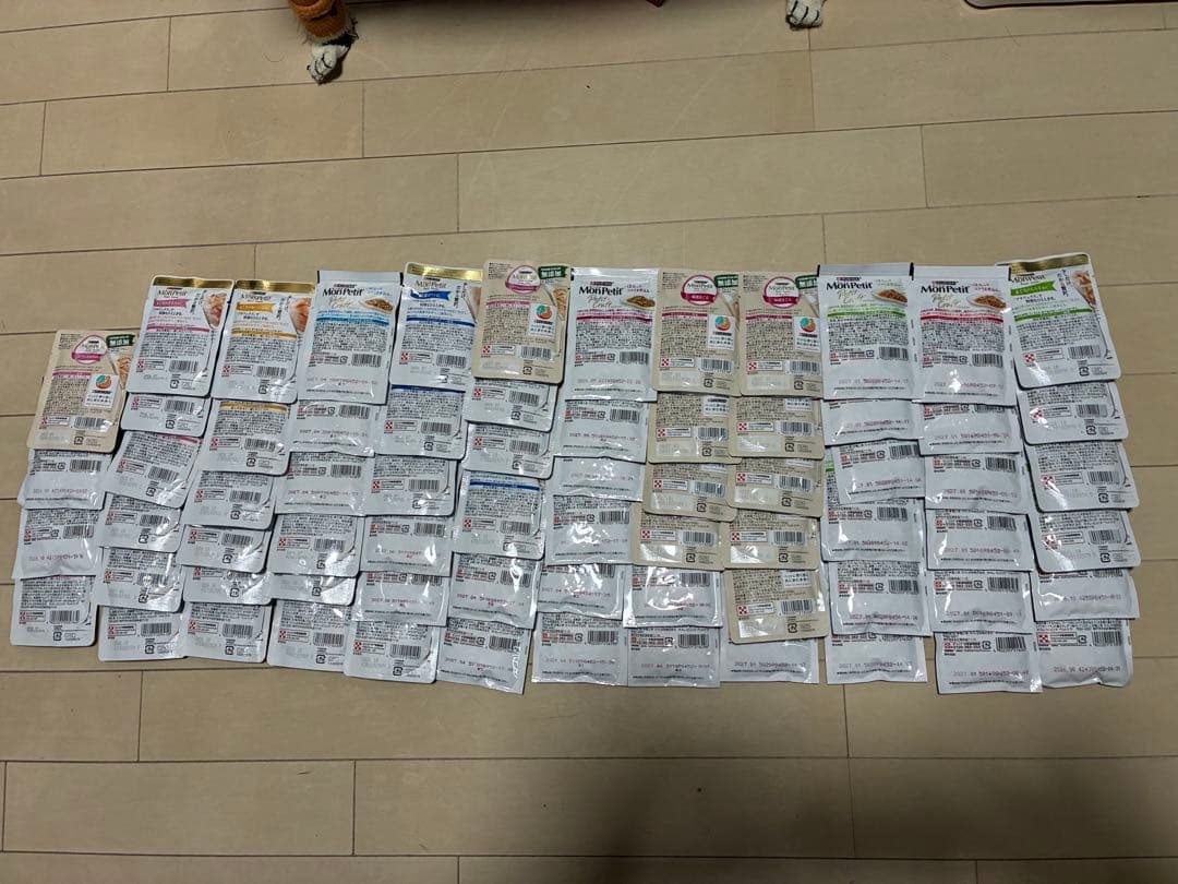 モンプチパウチ◇プチリュクス◇ピュリナ 8箱＝102袋+70袋 合計172袋