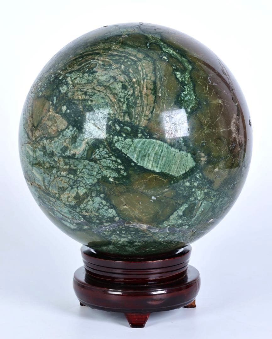 特大22.7kg 五色石 碧玉　玉 鑑賞石 飾石 天然石 美石 原石 大玉 台座