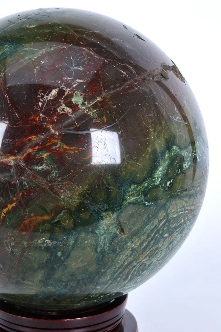 特大22.7kg 五色石 碧玉　玉 鑑賞石 飾石 天然石 美石 原石 大玉 台座