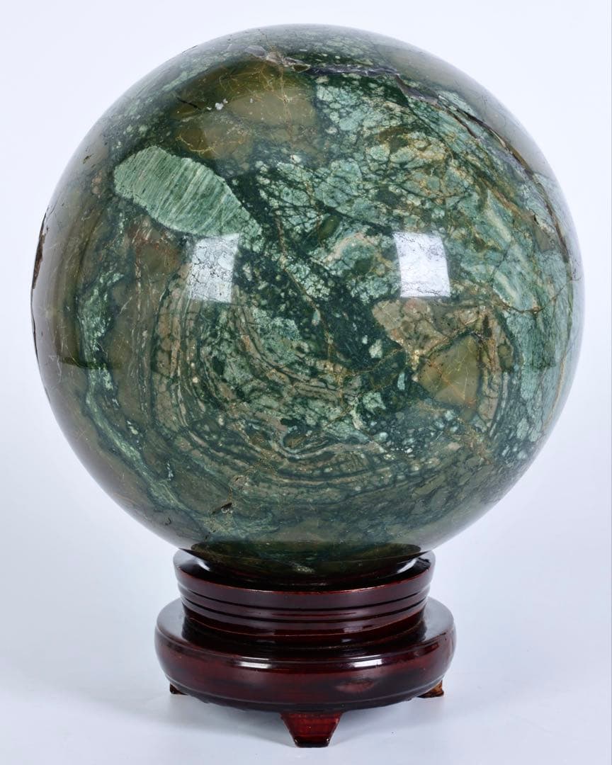 特大22.7kg 五色石 碧玉　玉 鑑賞石 飾石 天然石 美石 原石 大玉 台座