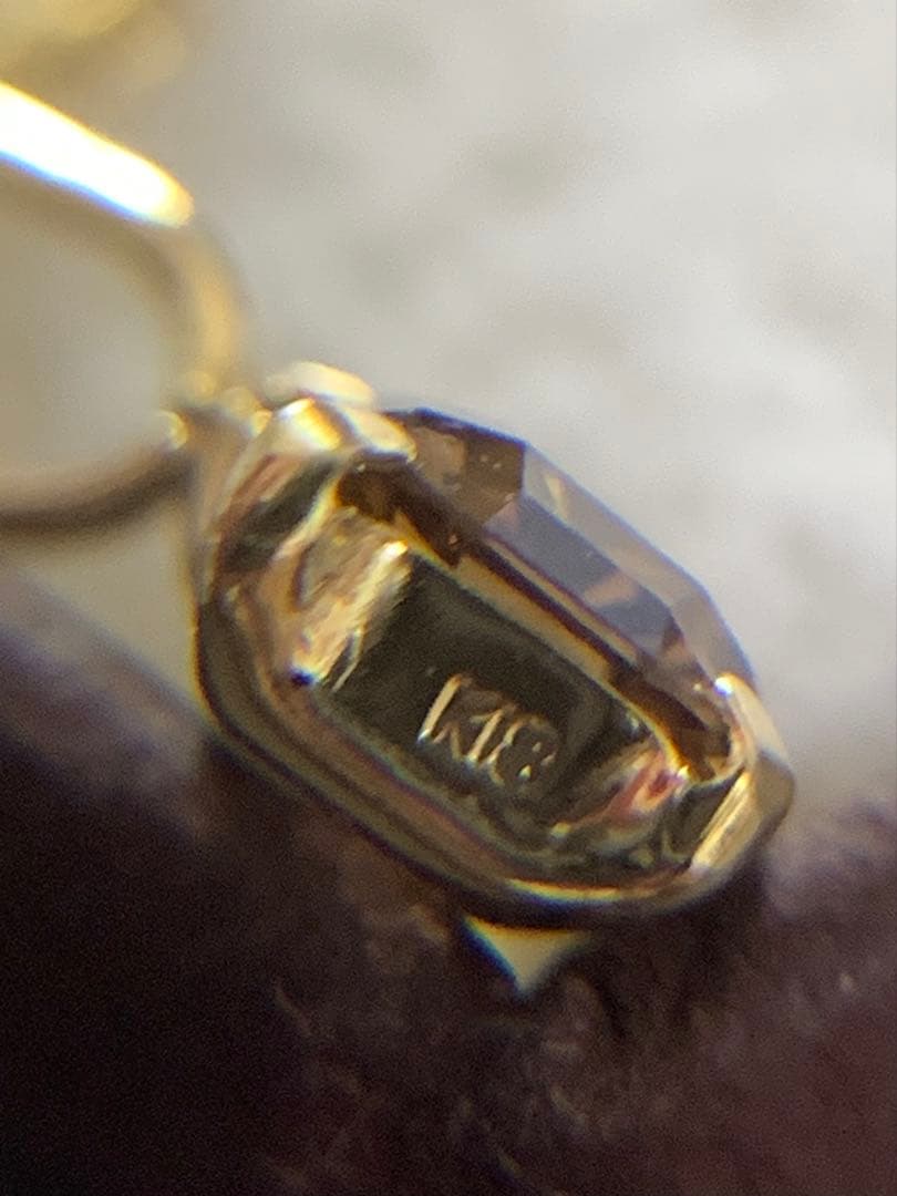 K18 ダイヤモンドネックレストップ