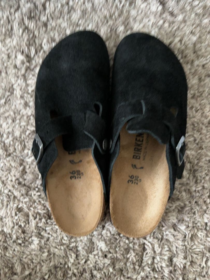 Birkenstock ブラック クロッグサンダル 36