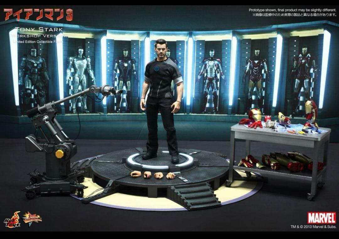 完全新品未開封　HOT TOYS アイアンマン3 トニー・スターク 開発作業版
