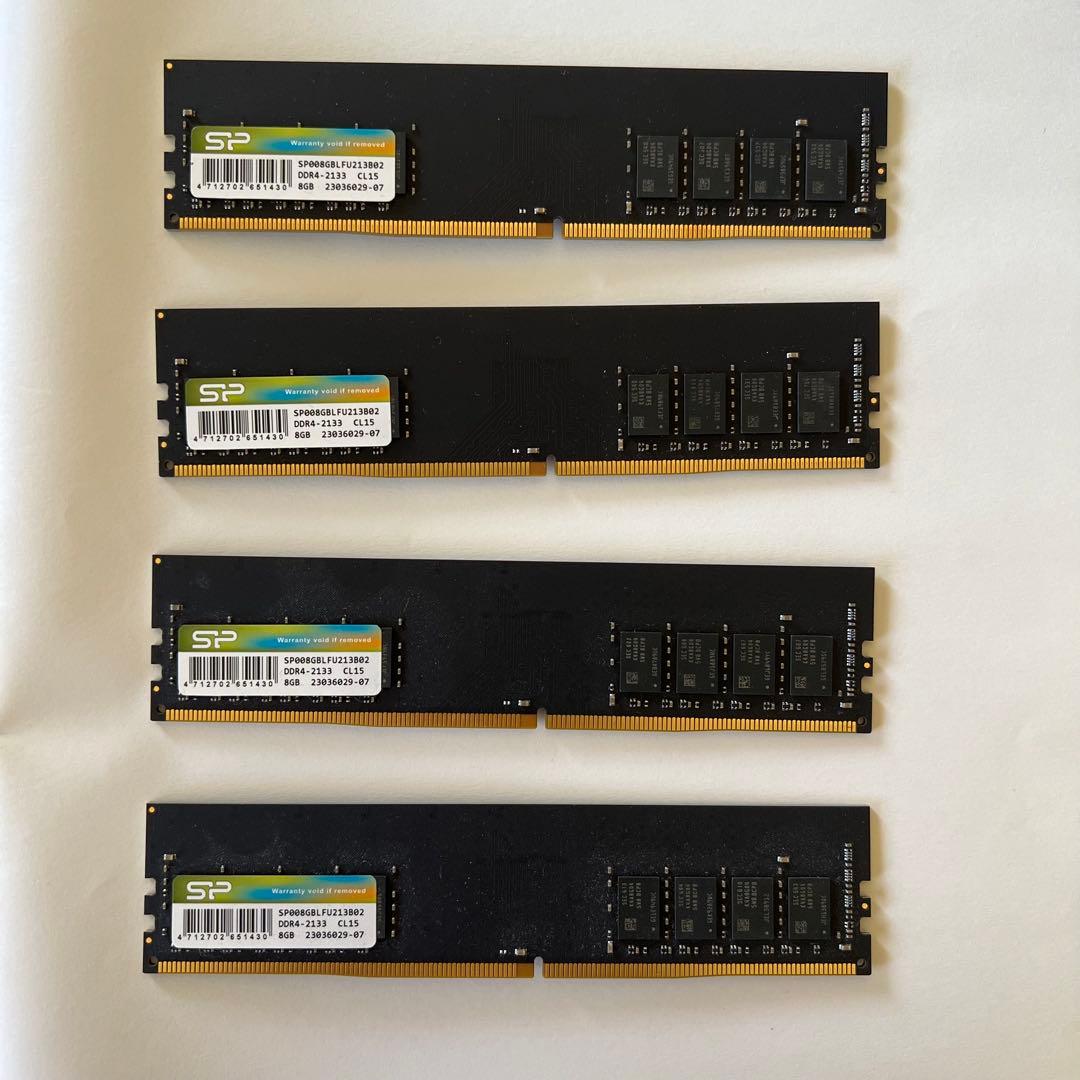 DDR4 2133 CL15 8GB×4 合計32Gb