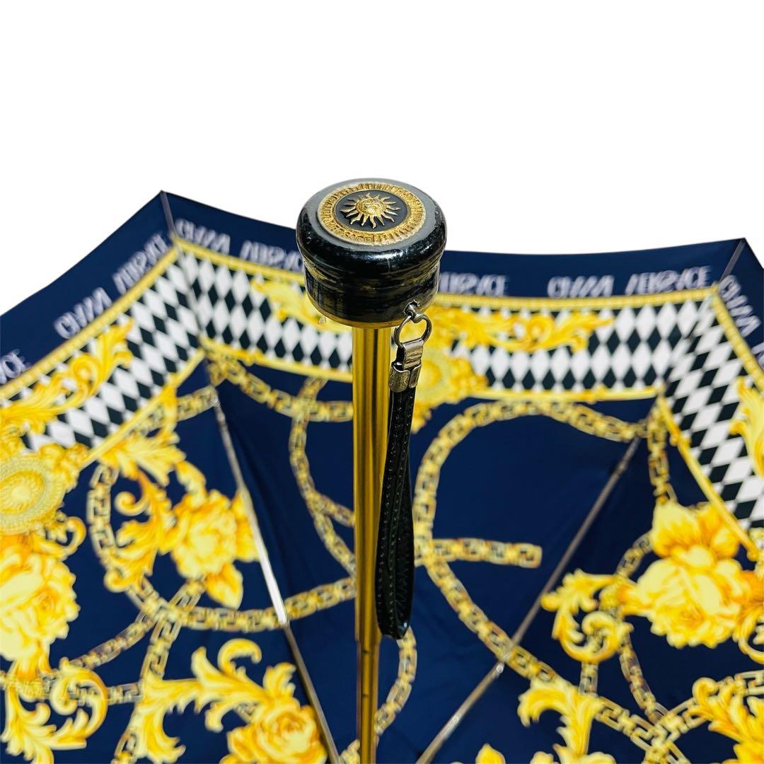 【美品】VERSACE ヴェルサーチ 雨傘 日傘 折り畳み傘
