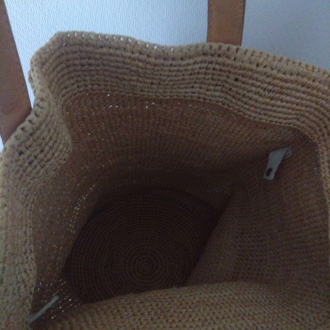 ヘレンカミンスキー　ストロー トートバッグ ベージュ