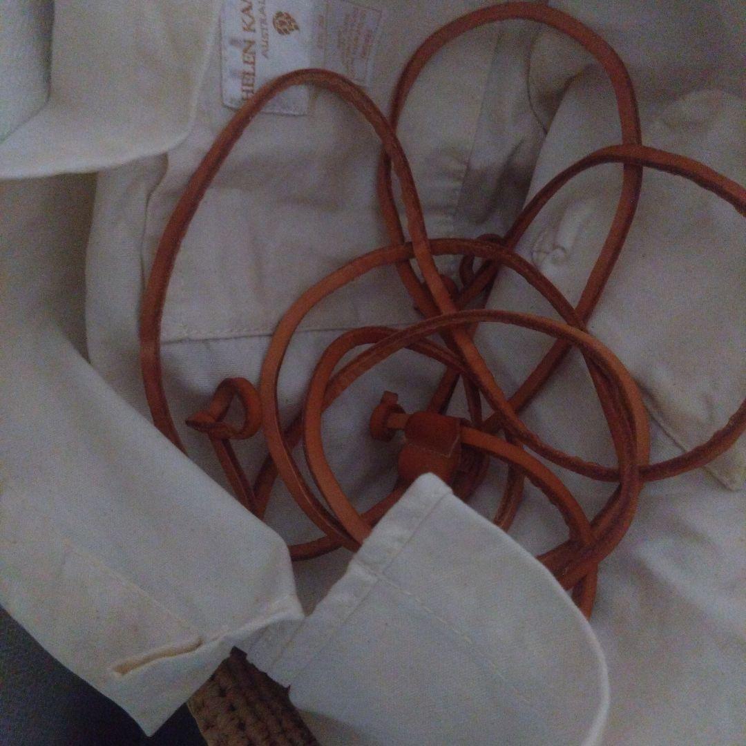 ヘレンカミンスキー　ストロー トートバッグ ベージュ