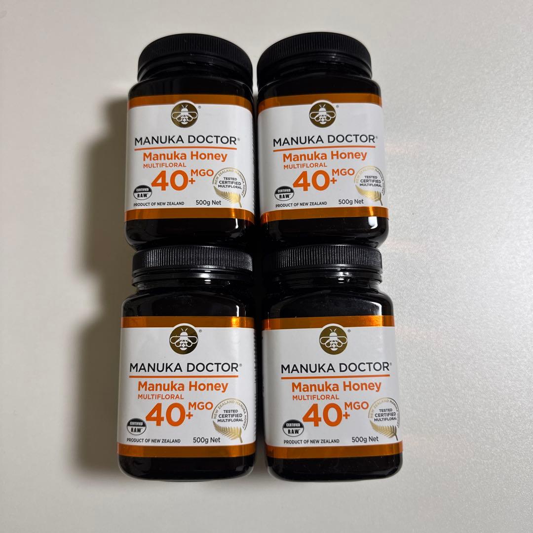 MANUKA DOCTOR マヌカハニー MGO40+ 500g×4