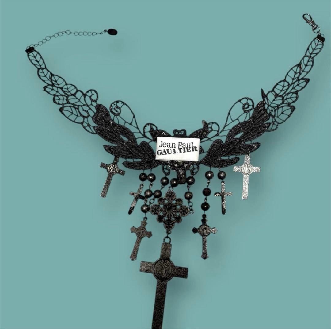 最終値下げ★ジャンポールゴルチエ★バッファロー7クロスチョーカーネックレス