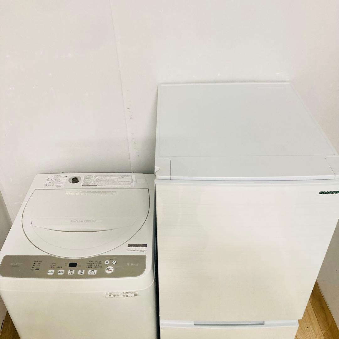 美品シャープ1人暮らし家電セット❗️大阪、大阪近郊配送と設置無料❗️B