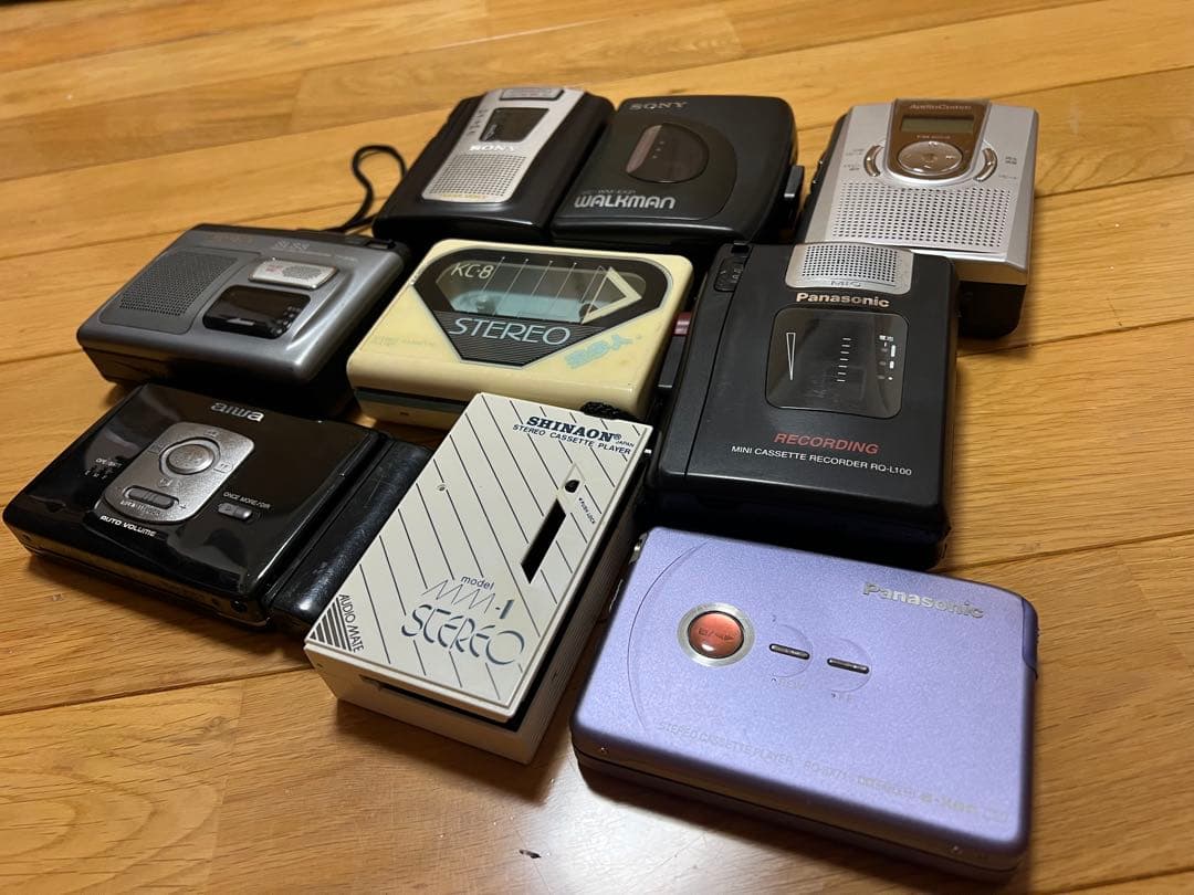 ジャンク品 SONY AIWA Panasonic カセットレコーダなど 9個