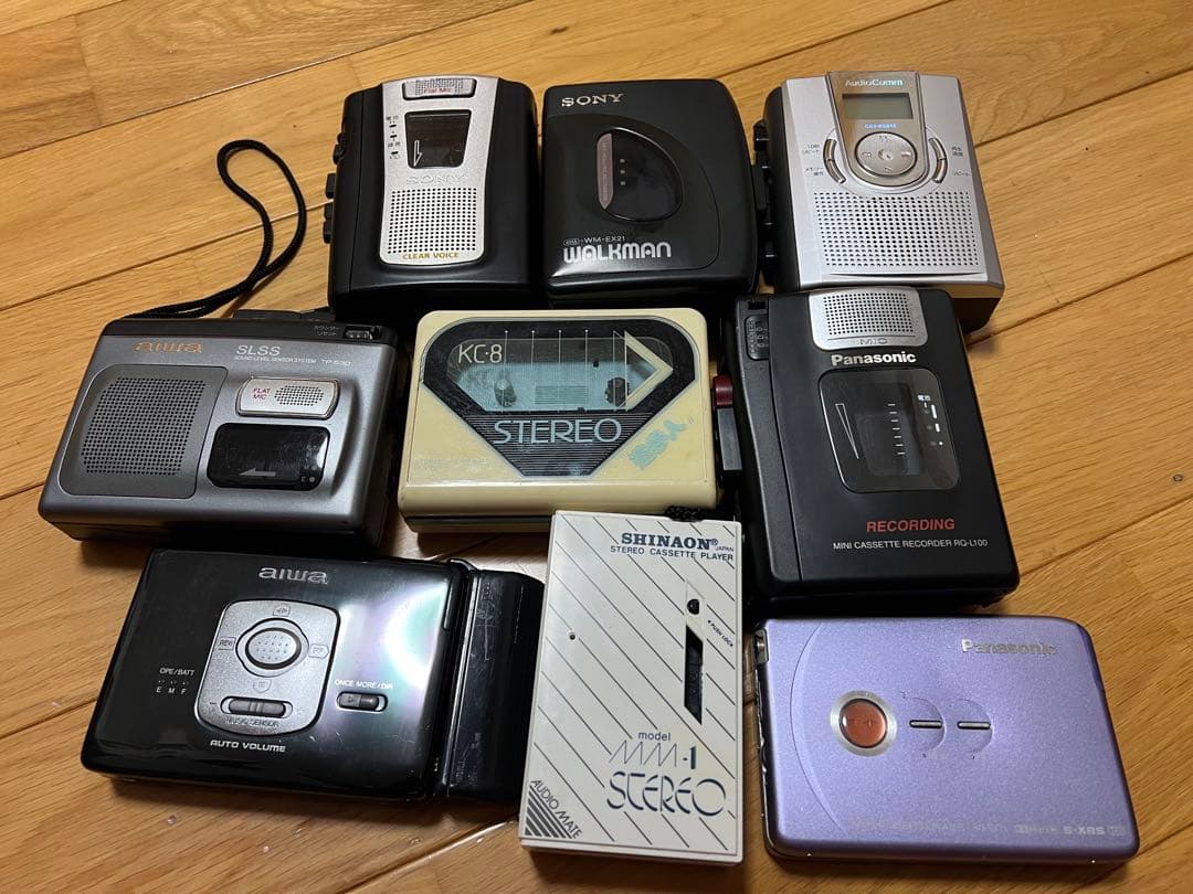 ジャンク品 SONY AIWA Panasonic カセットレコーダなど 9個