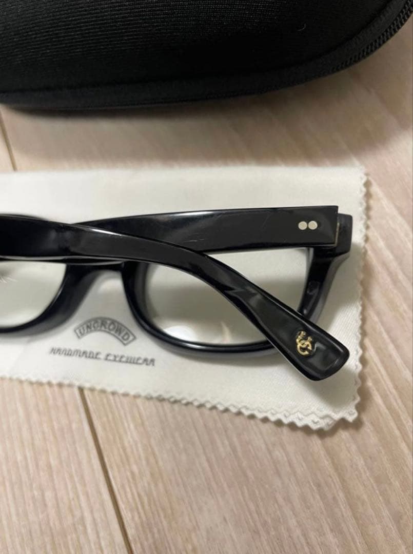 UNCROWD アンクラウド ブルーバード調光眼鏡 ブラック ケース付き