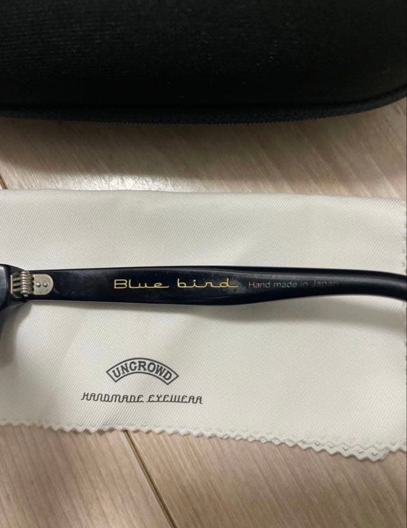 UNCROWD アンクラウド ブルーバード調光眼鏡 ブラック ケース付き
