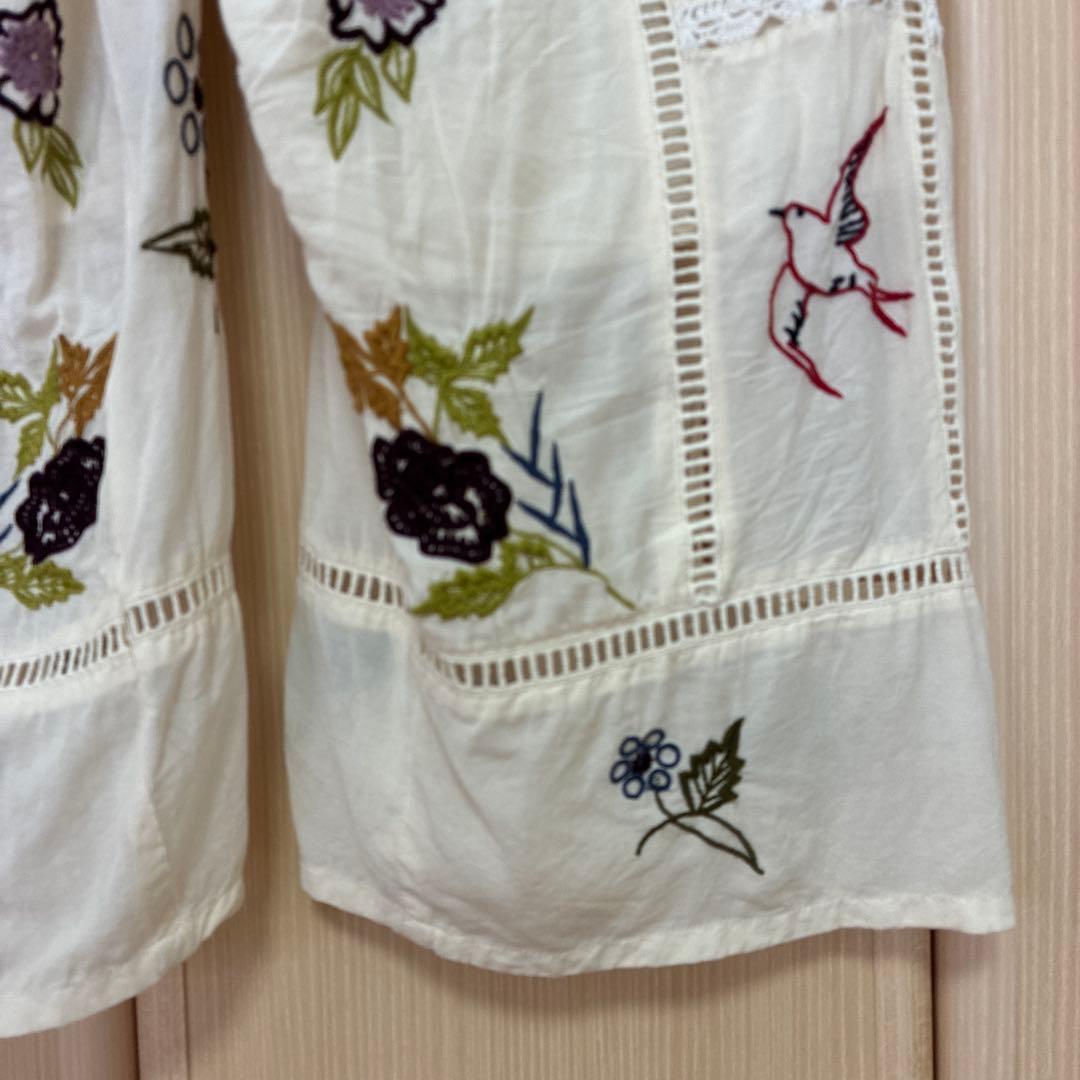TODAYFUL　EmbroideryPatchworkTrousers 38