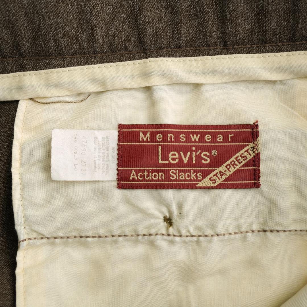 Levi's リーバイス 80's アクションスラックス 茶