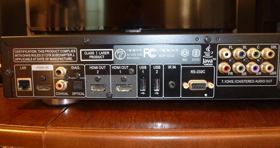 希少　OPPO ユニバーサル・ブルーレイプレーヤー BDP-103DJP