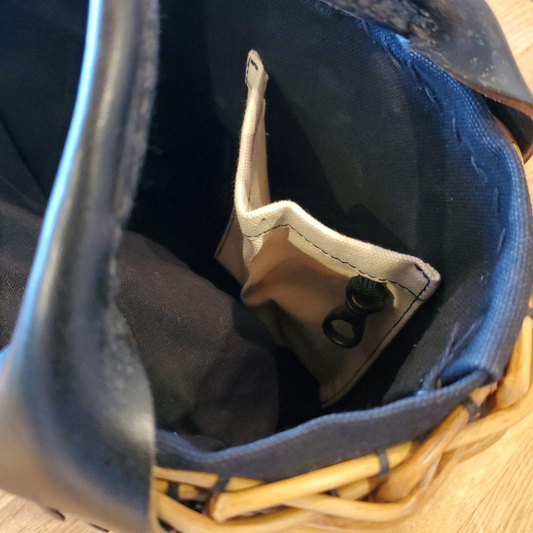 2*3様 ebagos ２本編みバッグ ブライドルレザー×紅籐 BLACK （2