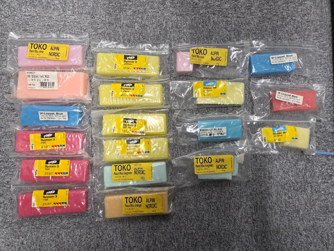 TOKO ALPIN NORDIC スキー用ワックス 19個セット