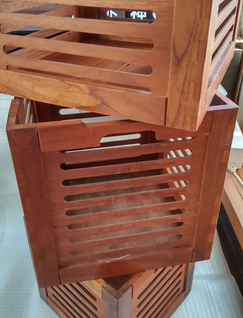 木製鉢カバー3個セット