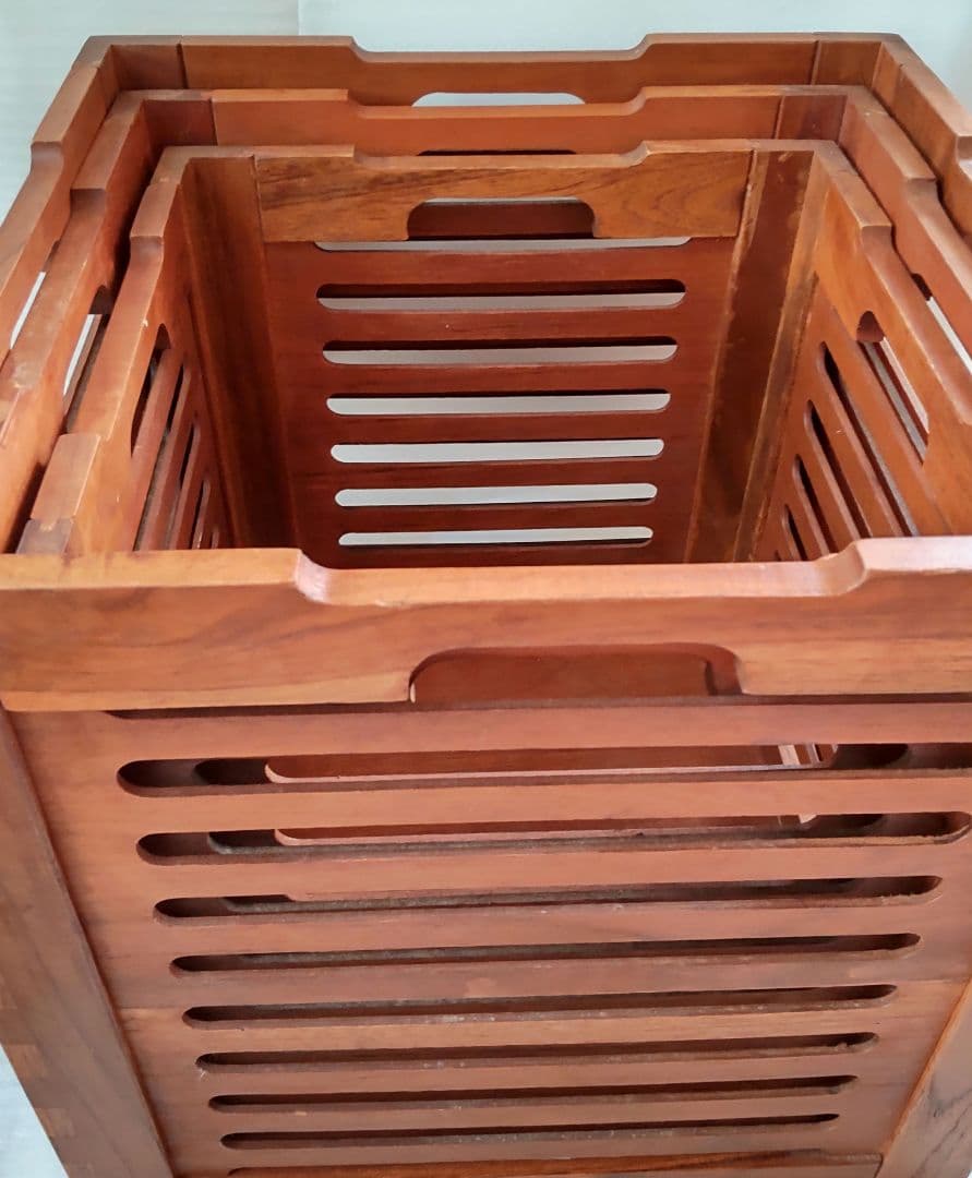 木製鉢カバー3個セット