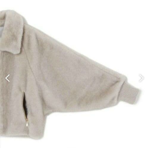 アナイ　ANAYI フェイクミンク　ファー　ブルゾン 36サイズ