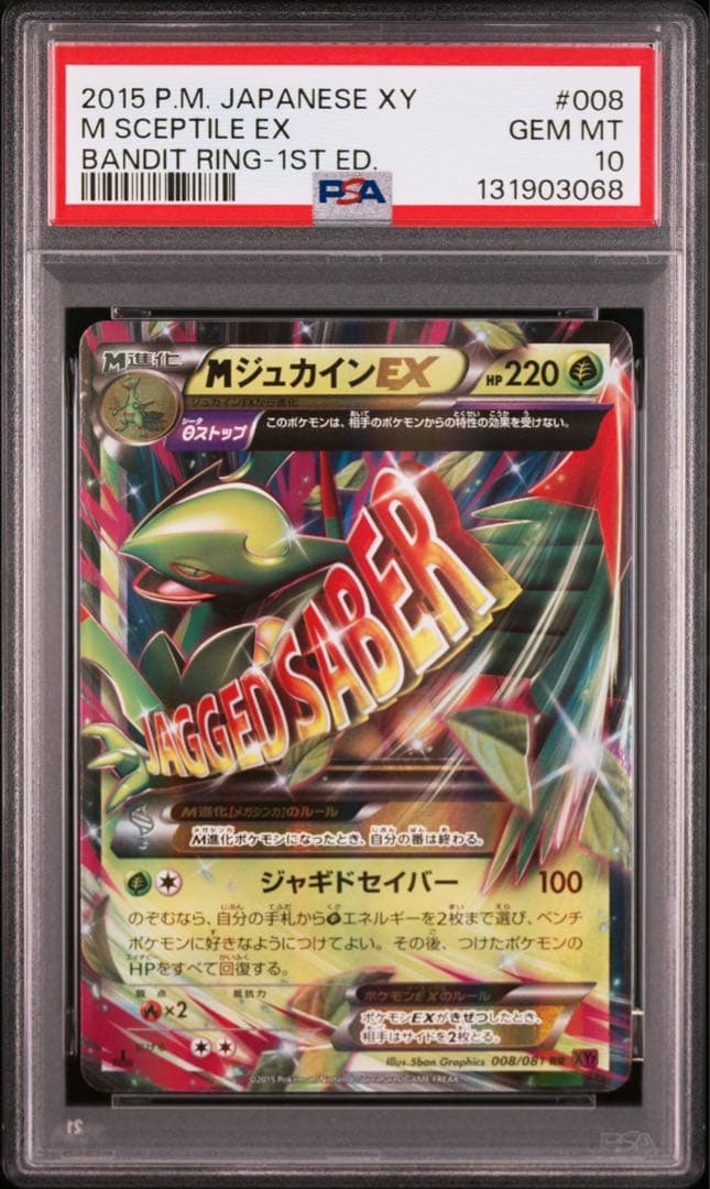 ⚫︎【PSA10】XY6 ポケモンカード MジュカインEX
