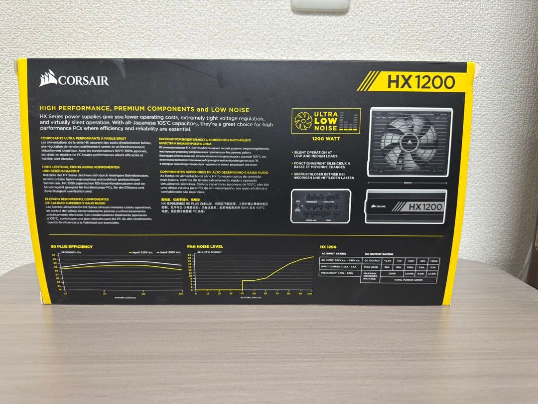 CORSAIR HX1200 1200W PLATINUM 電源ユニット