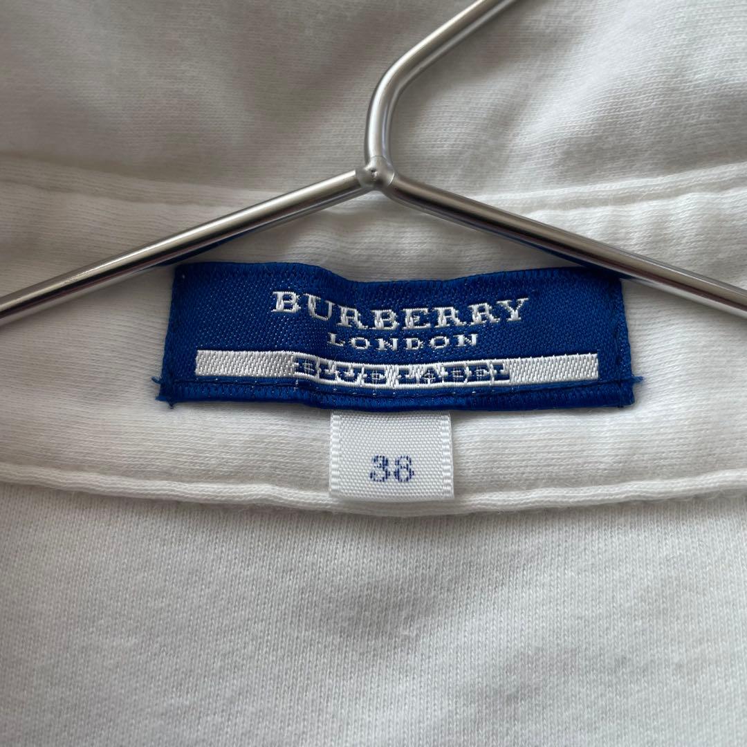 BURBERRY BLUE LABEL 刺繍　ノバチェック　長袖　シャツ
