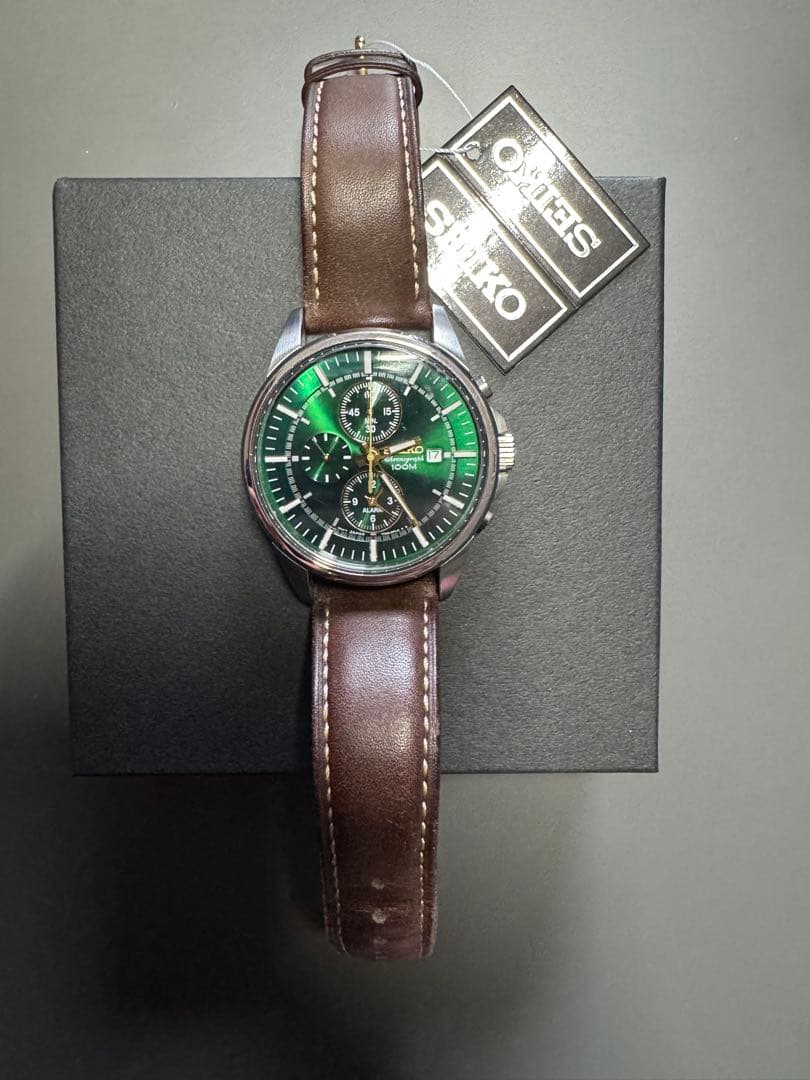 セイコー SEIKO クロノグラフ 腕時計 SNAF09P1 海外モデル