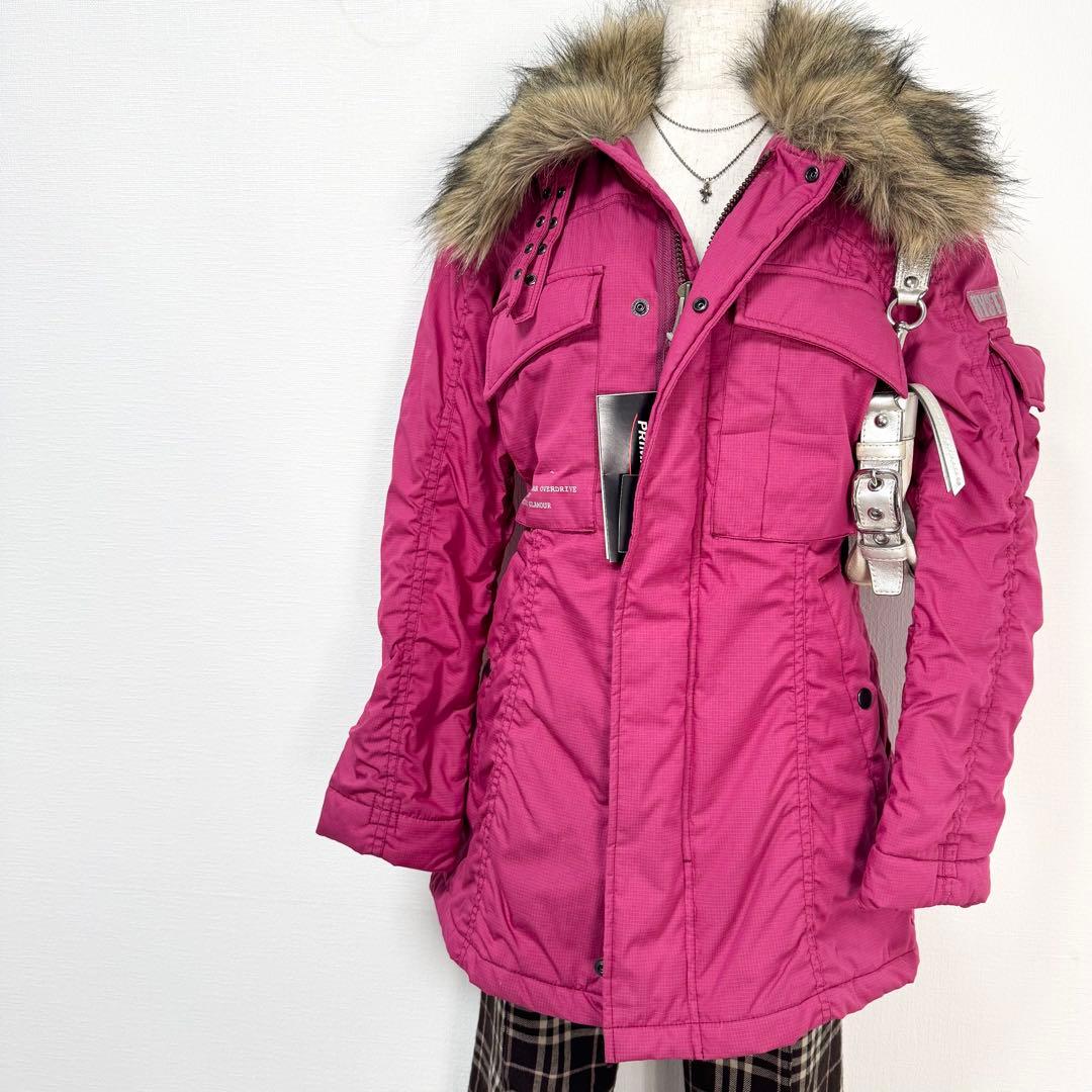 y2k❤️ HYSTERIC GLAMOUR ファー襟 モッズコート