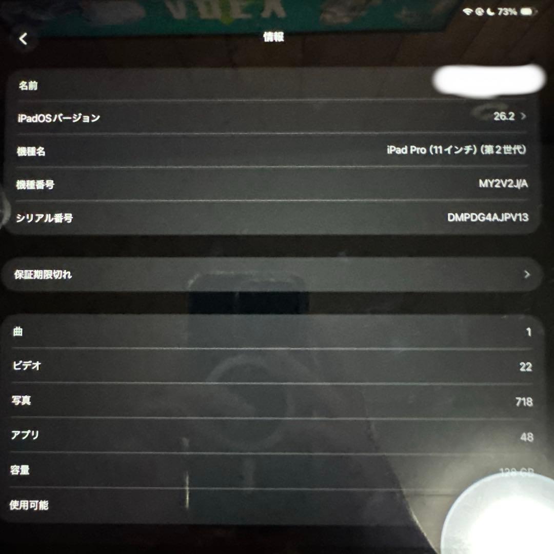 iPad Pro(2世代)11インチ セルラー(Apple pencil付き)