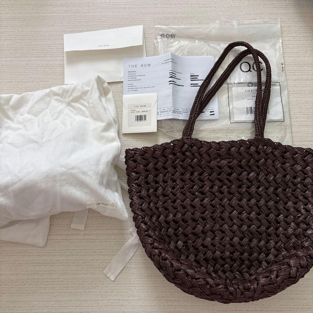 The Row ザロウEstelle raffia tote 茶